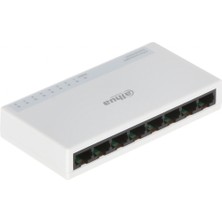 Ronanna Dahua PFS3008-8ET-L, 8 Port, Megabit, Yönetilemez, Masaüstü Switch