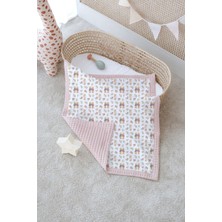 Tuğba Kuğu Çift Taraflı Bebek Battaniyesi, %100 Pamuklu Waffle Pike - Little Bear