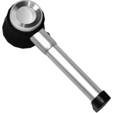 PremiumPort 10X Optik Metal El Büyüteç, LED Işıklı, Cam Lens, Çantalı