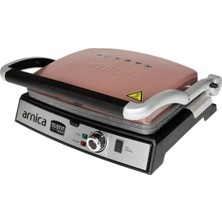 Arnica Maxi Granit Rose 2000W Tost Makinesi, Şık ve Güçlü Tasarım