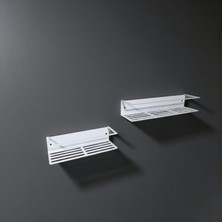 Edil Tasarım Yapışkanlı Banyo Rafı/şampuanlık/metal Duşakabin Içi Raf/banyo Düzenleyici