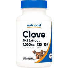 Nutricost Clove 1,000 Mg 120 Caps. / 10:1 Extract Capsules
