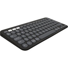 Ronanna Logıtech K380S, Pebble Keys 2,  Siyah, 920-011859, Bluetooth, Türkçe, Q, Multimedya, Mini Klavye