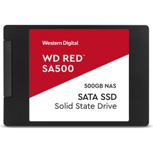 Fantastik Store Wd Red SA500, WDS500G1R0A, 500GB, 560/530, Server ve Nas Için Enterprise, 2,5&amp;quot; Sata, SSD