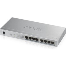 Ronanna Zyxel GS1008HP, 8 Port, Gigabit, Poe 60W, Yönetilemez, Masaüstü Switch