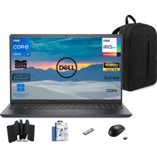 Dell vostro 3530 I7-1355U 8gb 512GB SSD 15.6 Fhd 120Hz W11PRO N1601PVNB3530U Snertech Çanta+Mouse+Mousepad+Usbbellek+Temizlikkit