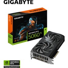 Ronanna Gıgabyte GV-N506TWF2OC-16GD, RTX5060TI, Wındforce Oc, 16GB, Gddr7, 128BIT, 2 Fanlı, 1xhdmı, 3xdp, Gamıng Ekran Kartı