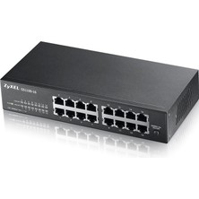 Ronanna Zyxel GS1100-16 V3, 16 Port, Gigabit, Yönetilemez, Masaüstü Switch