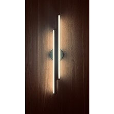 Ase Metal Çift Ledli 45 cm Pilli Aplik Günışığı / Pil Dahildir