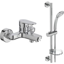 Ideal Standard Cerafine O Banyo Bataryası + Idealrain Duş Seti, 2 Fonksiyonlu, Krom, 2 Parça | Is.35.02.01.01