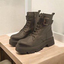 Ametist Belfast Siyah Deri Kadın Postal