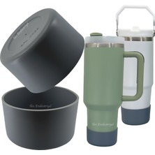 Trailx Quencher Iceflow Lumin Yeni Nesil Kaymaz Silikon Termos Taban Koruyucu, Gri (1 Adet)