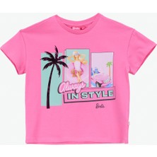 Barbie Baskılı Fuşya Kız Çocuk T-Shirt BRB6SG-TST6406