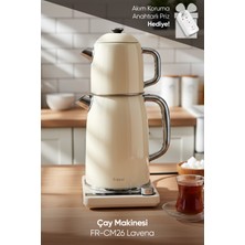 Özbience Dijital Çelik Çay Makinesi 2'li Su Isıtıcı ve Çaycı FR-CM26