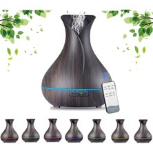 PremiumPort 550 ml Ultrasonik Aroma Difüzörü, Renkli LED Işıklı Oda Kokusu ve Hava Nemlendirici