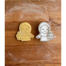 Neşvü Nema [ramazana Özel] Kandil Tutan Minik Kız 2 Kurabiye, Seramik ve Hamur Kalıbı