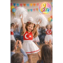 Toyfest Ponpon Mat Beyaz Amigo Sopalı Dayanıklı Hafif Tezahürat Ponponu 1 Çift