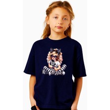 ÇARŞI47 Kız Çocugu Tişört 3D Baskı Kalitsi ile Size Uzun Süreli Baskı Kalitesi Saglar