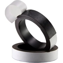 Yapışkanlı Şerit Mıknatıs Kes Kullan Güçlü Sağlam Rulo Çıkarılması Kolay Siyah 100X2CM