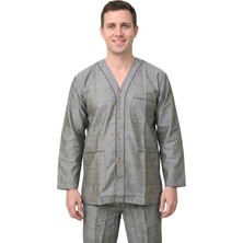Oppland Erkek Pijama Takımı %100 Pamuk Kumaş Aura Model Cepli Rahat Tam Kalıp