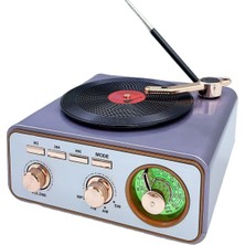 Fırsat Yolu 90'lar Nostalji Pikap Radyo Bluetooth Speaker Bass Fm USB