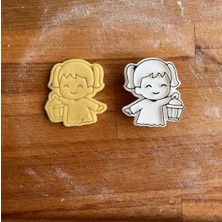 Neşvü Nema [ramazana Özel] Kandil Tutan Minik Kız Kurabiye, Seramik ve Hamur Kalıbı