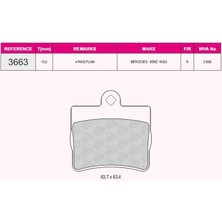 Beşer Fren Balata Arka C Serısı (W202) C 200 1993-2000/(W202) C 180 1993-2000/(W202) C 200 Cdı 1993-2000/(W202) C 220 1993-2000/(W202) C 200 D 1993-2000/(W202) C 240 1993-2000/(W202) C 240 1993-2000