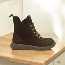 Ametist Winter Siyah Süet Kadın Bot