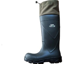 Siber Outdoor -20 Derece Boğazlı Uzun Çizme S1 Güvenlik Standardı Yeşil Renkli Polimer Astar