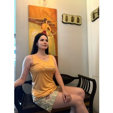 Wanna Moda Kadın Etnik Desenli Şort Takım – Rahat Kumaş