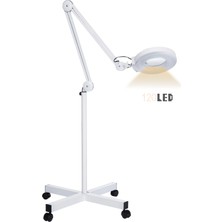 PremiumPort LED Işıklı Büyüteç, Ayaklı, Tekerlekli, 5'', 5 Kat Büyüteç