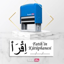 Baskı Life Ikra Oku  Kaşe  Kitap Mührü Kitap Damgası Kişiye Özel Kaşe 704