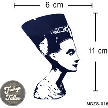 Trakya Tattoo 1 Ay Kalıcı Dövme Kraliçe Nefertiti Geçici Dövme MGZS-016