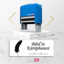 Baskı Life  Kaşe  Kitap Mührü Kitap Damgası Kişiye Özel Kaşe 583