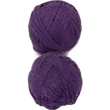 Pileli Store Pamuk İplik Pamuk Mürdüm