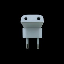 Tek-İş Priz Dönüştürücü – Avrupa Tipi Erkek Fişli 2'li Dişi Giriş Adaptör