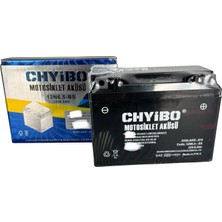 Scharf 12N6.5-BS 12V 6.5AH Chyibo Motosiklet Aküsü – Bakımsız, Yüksek Marş Gücü
