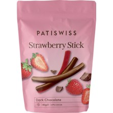 Patiswiss Bitter Çikolatalı Çilek Çubukları 80g