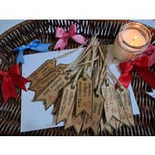 Pratikbox Kraft 250GR Kağıt Etiket/yenidoğan/doğum Günü/hediyelik 2,5X7CM/KUŞ Gözü Delikli/ Jüt Ipli/60 Adet