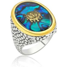 Gumush Gümüş Osmanlı Armalı Erkek Yüzük