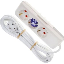 Beta Moda Hub Asel 3'lü Topraklı Grup Priz 7mt