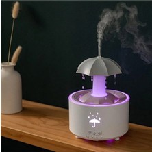 PremiumPort Hava Nemlendirici Şemsiye Temalı Aromaterapi Buhar Makinesi LED Işıklı