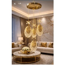 Bohem Aydınlatma Modern 3+1 Sarkıt 3 Renk LED (Beyaz Sarı Günışığı) Salon/antre/yatak Odası