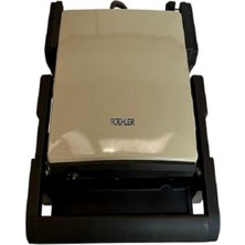 Özbience Krem ve Nar Çiçeği Renkli Izgara ve Tost Makinesi