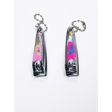 Beta Moda Hub 2 Adet Renkli Desenli Figürlü Tırnak Makası 5,5 cm