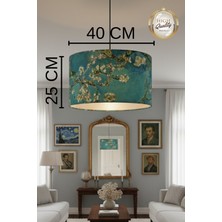 Apcasa Decor Van Gogh Badem Çiçekleri Sarkıt Avize