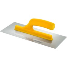 Karaaliler Profesyonel Alçı Malası 35 cm Açık Sap Yay Çeliği Plastik Saplı 12 cm x 35 cm