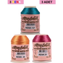 Beta Moda Hub 3 Adet Altınbaşak Oya ve Dantel Ipi 20 gr - Royaleks - No: 044 - 091 - 127