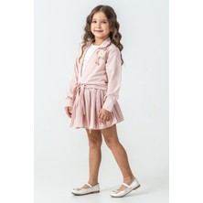 Kinderos Pötikare Ceketli Etekli Kız Çocuk 3\'lü Takım - 26K 2230