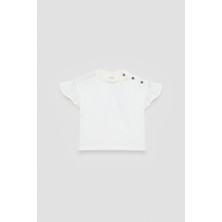 Tyess BSC Bg Store Kız Bebek Ekru Tshirt